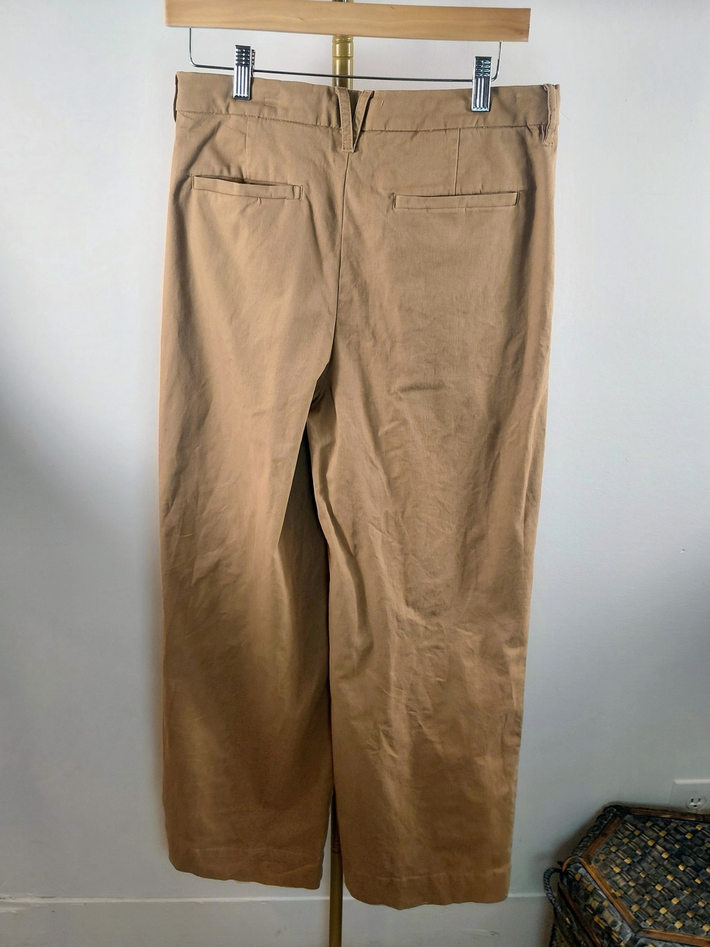 VTG Vineyard Vines Women's Wide-Leg Pants in Tan Sz 8 - Picture 3 of 10